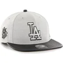 graue-flache-snapback-kappe-mit-seitlichem-logo-der-mlb-los-angeles-dodgers-von-47-brand