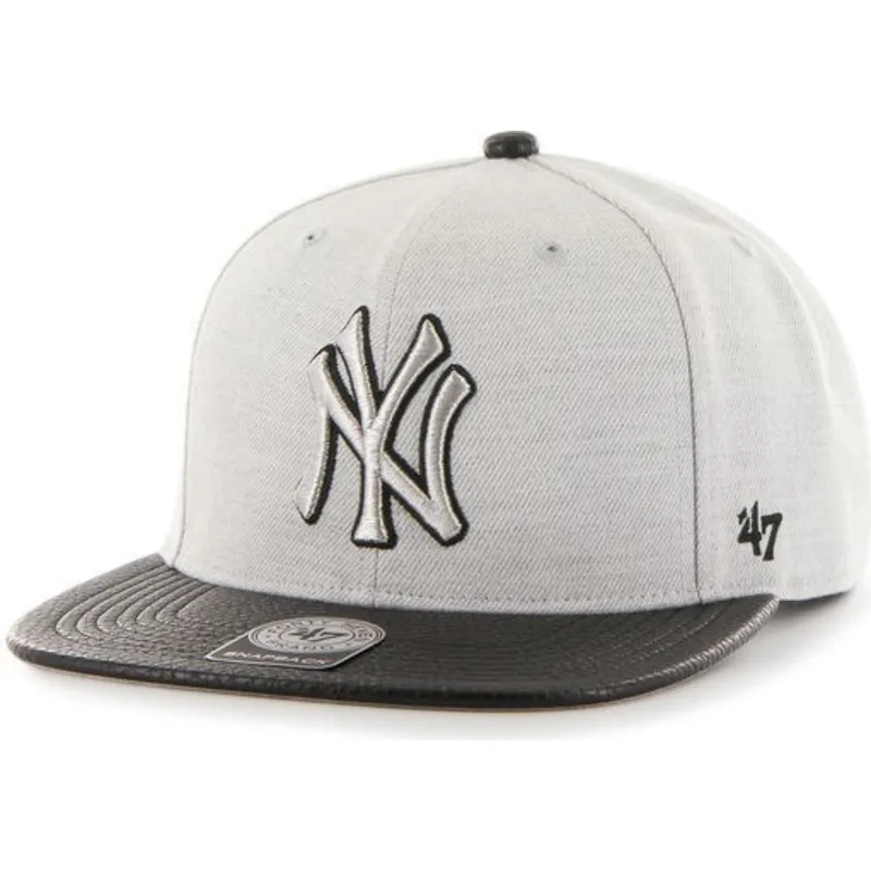 sapkak-lapos-szurke-snapback-lateral-new-york-yankees-mlb-47-brand