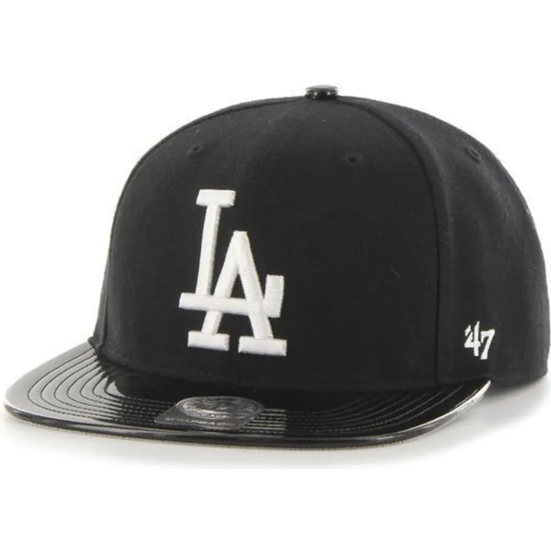sapkak-lapos-fekete-snapback-brillante-los-angeles-dodgers-mlb-47-brand