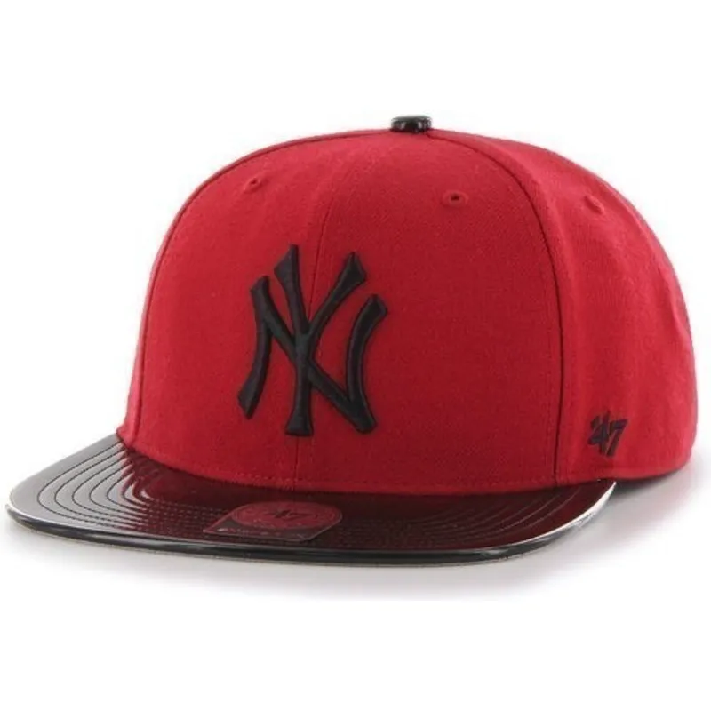sapkak-lapos-piros-snapback-brillante-new-york-yankees-mlb-47-brand sapkak-lapos-piros-snapback-brillante-new-york-yankees-mlb-47-brand
