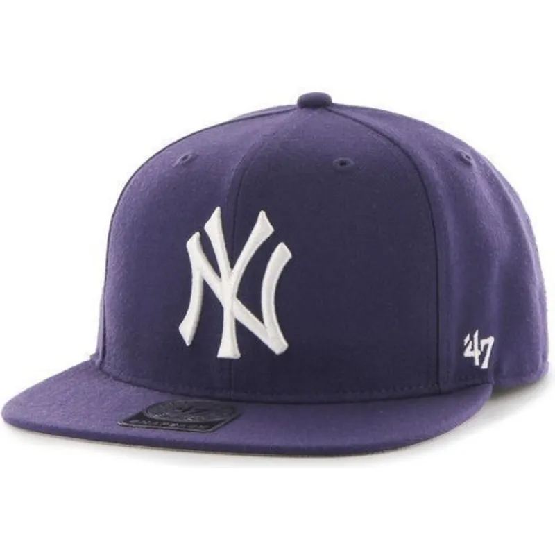 sapkak-lapos-lila-snapback-lateral-new-york-yankees-mlb-47-brand sapkak-lapos-lila-snapback-lateral-new-york-yankees-mlb-47-brand