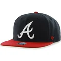 sapkak-lapos-sotetkek-snapback-atlanta-braves-mlb-47-brand
