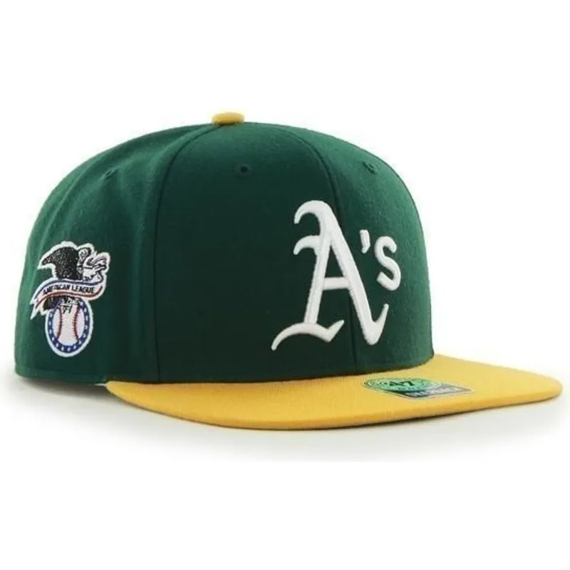 sapkak-lapos-zold-snapback-lateral-oakland-athletics-mlb-47-brand