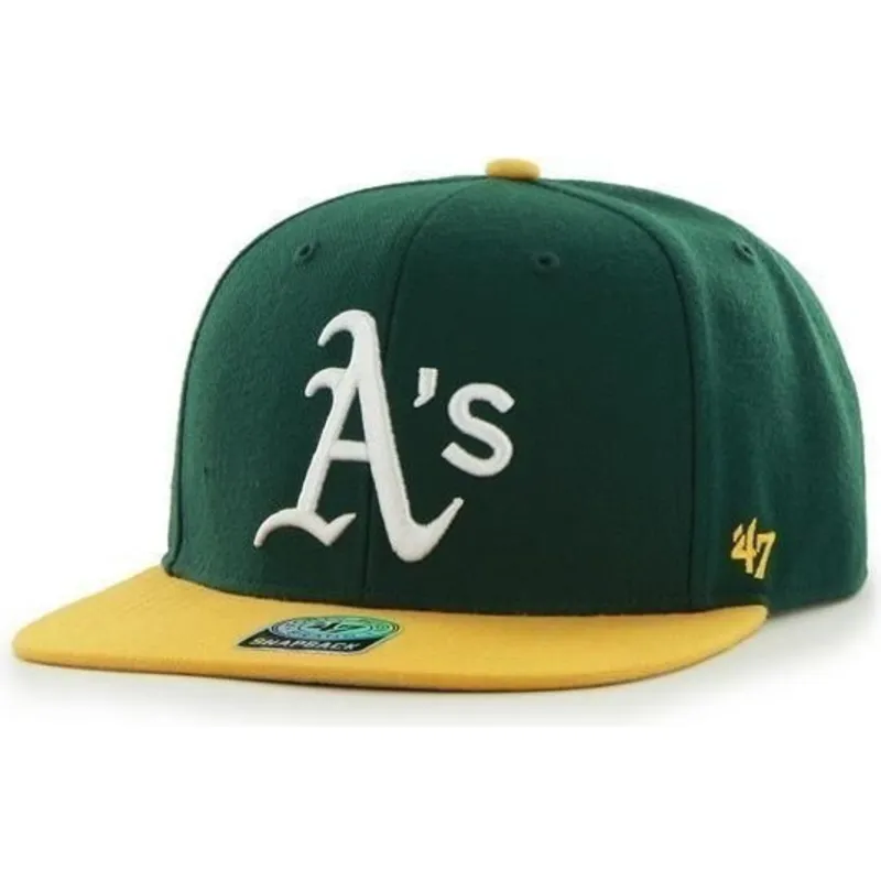 sapkak-lapos-zold-snapback-lateral-oakland-athletics-mlb-47-brand