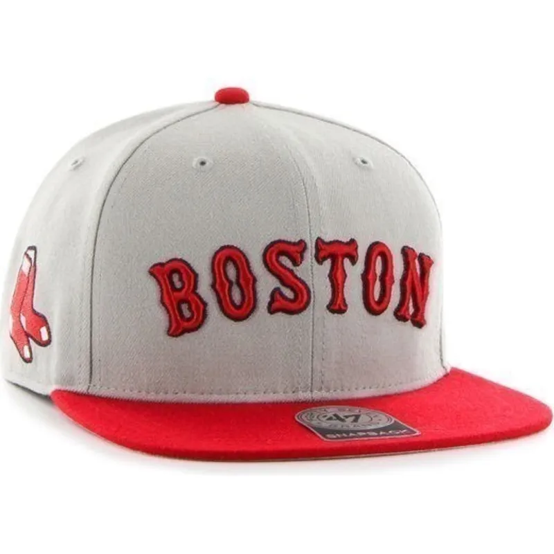 sapkak-lapos-szurke-snapback-lateral-boston-red-sox-mlb-47-brand sapkak-lapos-szurke-snapback-lateral-boston-red-sox-mlb-47-brand