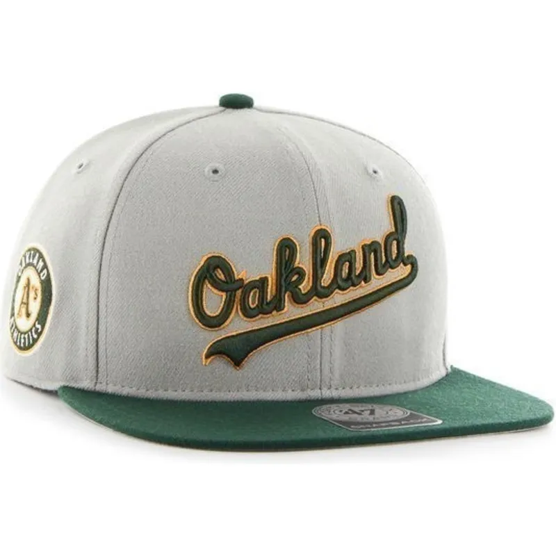 sapkak-lapos-szurke-snapback-lateral-oakland-athletics-mlb-47-brand