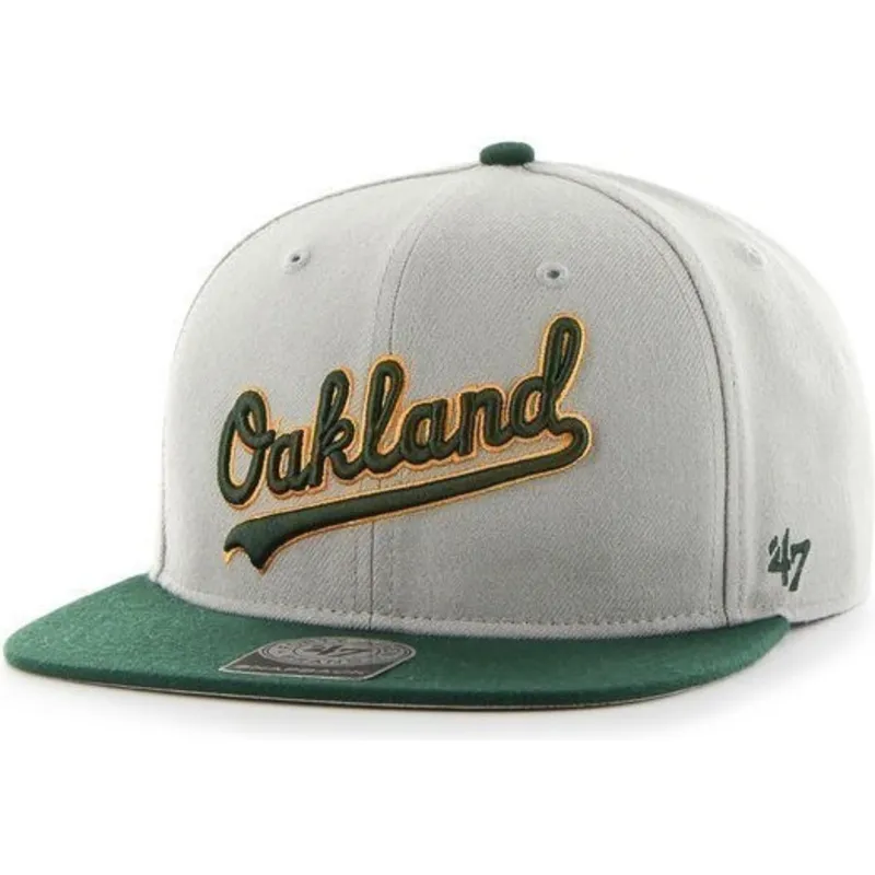 sapkak-lapos-szurke-snapback-lateral-oakland-athletics-mlb-47-brand