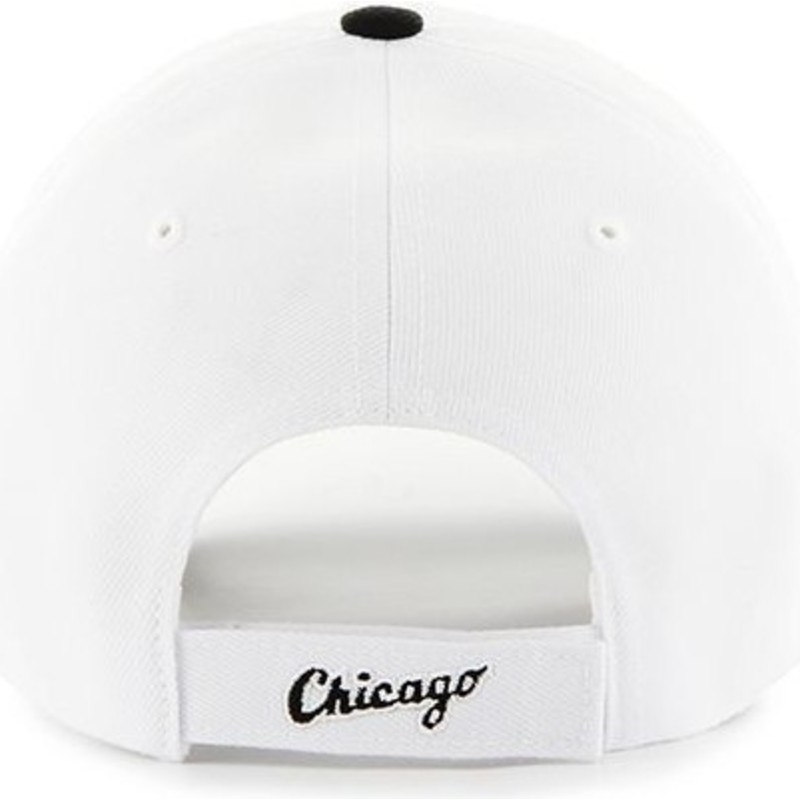 47-brand-curved-brim-mlb-chicago-white-sox-cap-weiss-mit-schwarzem-schirm