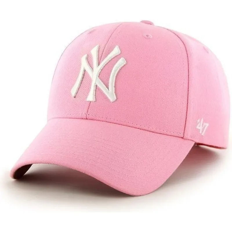 sapkak-ivelt-rozsaszin-allithato-new-york-yankees-mlb-47-brand