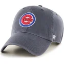 marineblaue-kappe-mit-gebogenem-schirm-und-mlb-chicago-cubs-logo-vorne-von-47-brand