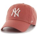 47-brand-curved-brim-grosses-vorderes-logo-mlb-new-york-yankees-cap-rot