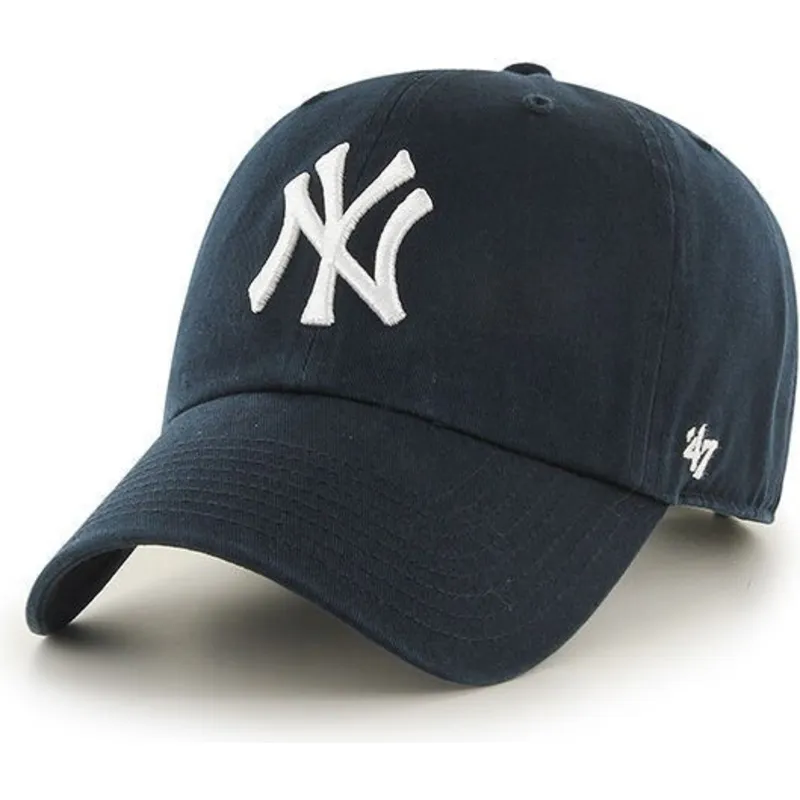 gebogene-marineblaue-kappe-von-new-york-yankees-mlb-clean-up-von-47-brand