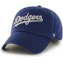 gorra-curva-azul-con-logo-de-letras-de-los-angeles-dodgers-mlb-clean-up-de-47-brand