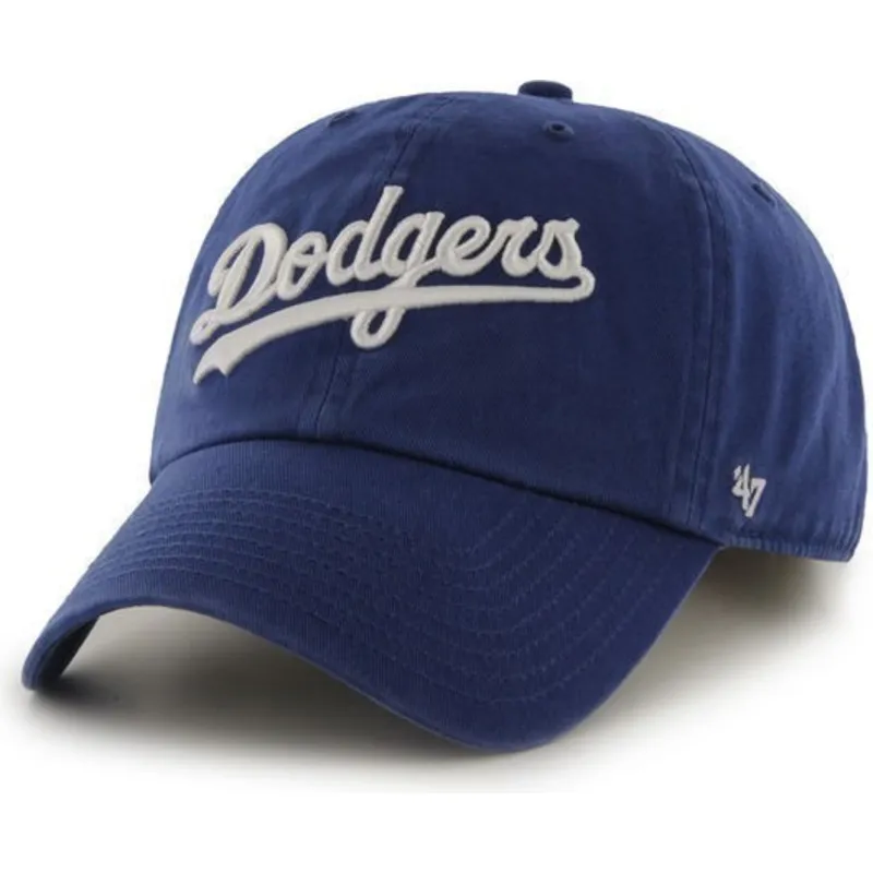 gorra-curva-azul-con-logo-de-letras-de-los-angeles-dodgers-mlb-clean-up-de-47-brand