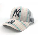 rosa-trucker-kappe-mit-blumenmuster-von-new-york-yankees-mlb-von-47-brand