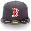 new-era-flat-brim-59fifty-authentic-on-field-boston-red-sox-mlb-fitted-cap-marineblau
