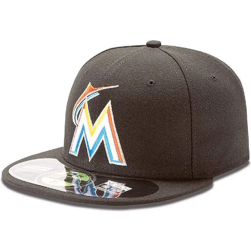 sapkak-lapos-fekete-illesztett-59fifty-authentic-on-field-miami-marlins-mlb-new-era
